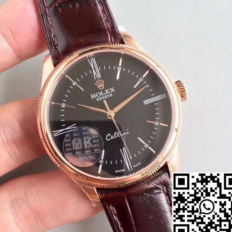 MKS Cellini Dial Factory Black V4 50505 Rolex 0215